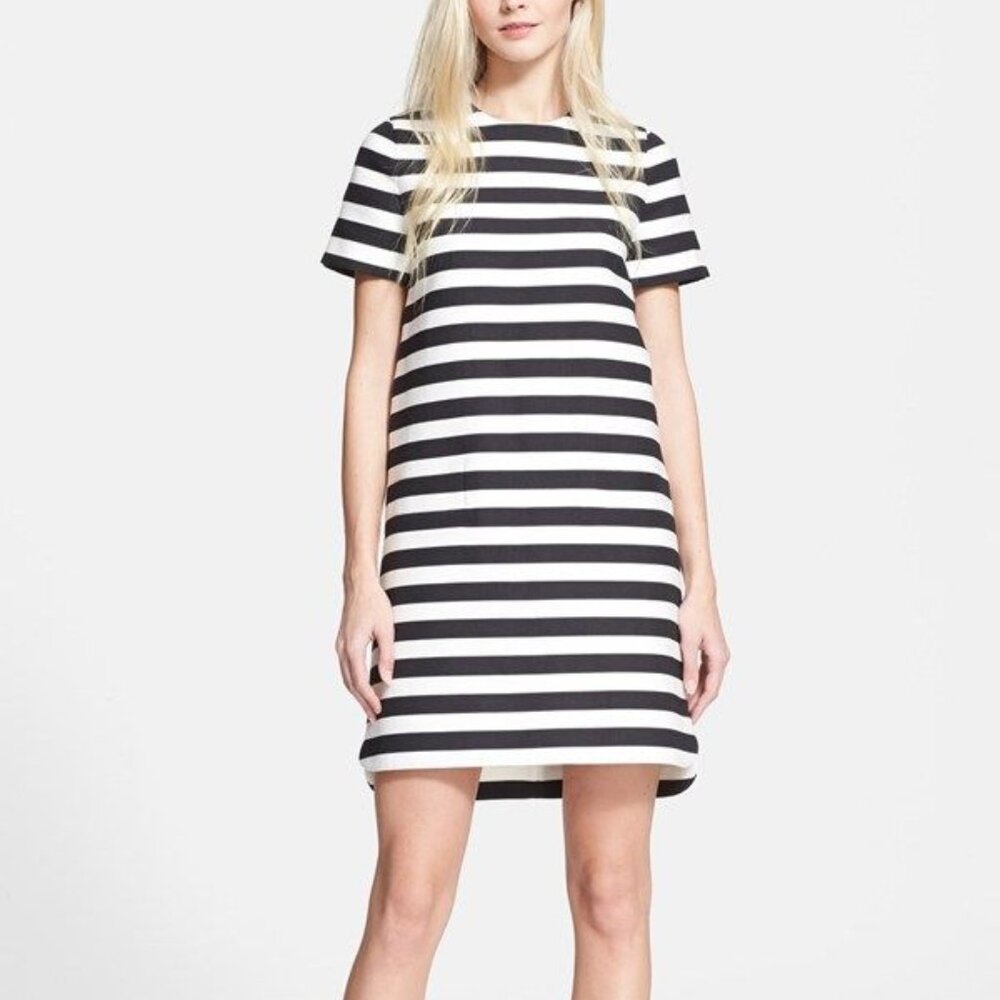 Kate Spade Black and White Striped Dress